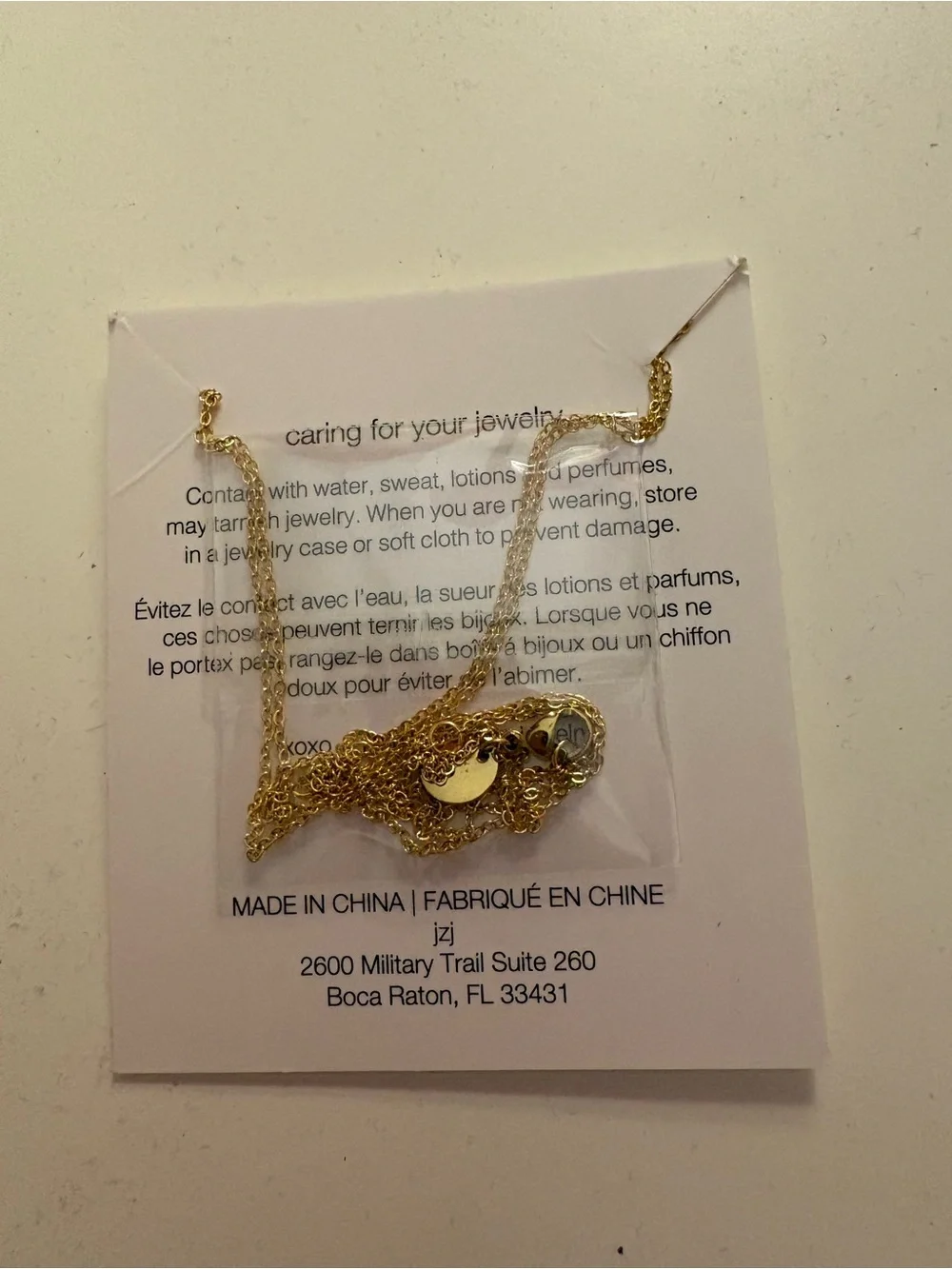 Star Gold Colored Necklace